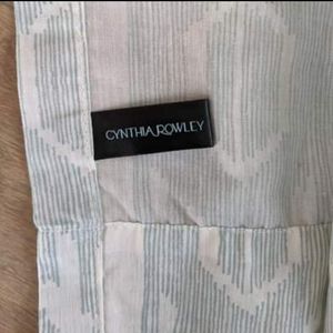 Cynthia Rowley semi-sheer curtain set